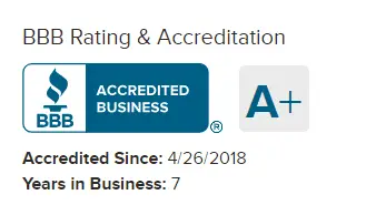 M and Sons BBB rating